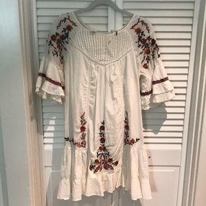 Embroidered Free People dress